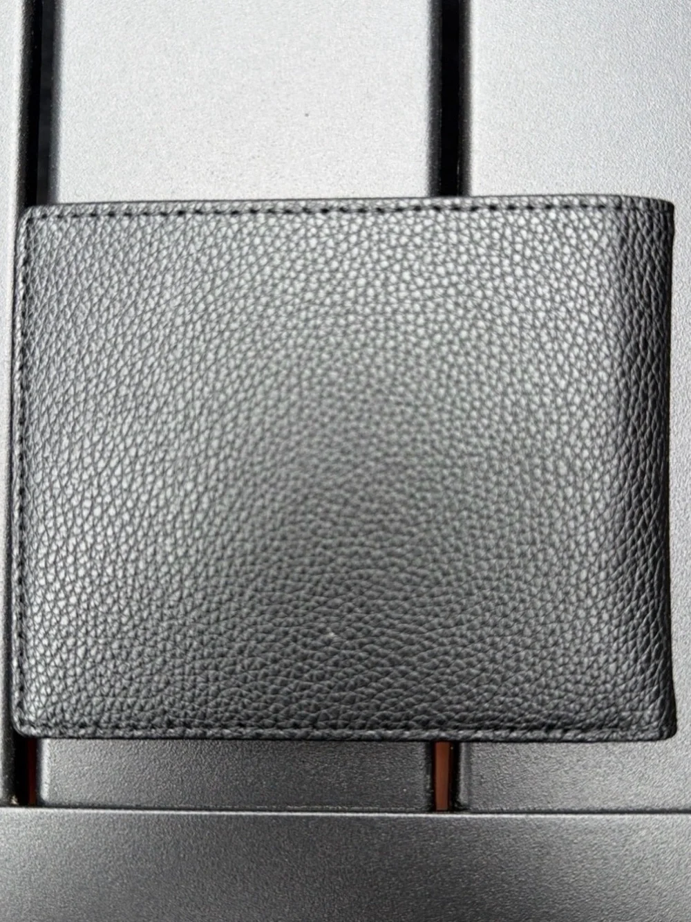 Maison Martin Margiela Black Leather Card Sleeve with White Stitch Accents